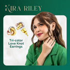 14k Solid Gold Knot Stud Earrings for Women - 14 Carat Small Ball Knots Studs - Nickel Free Earring - Pushback - Hypoallergenic - Elegant Jewelry Gifts for Her, Bridal, Anniversary, Your Wife