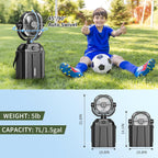 Portable Misting Fan Rechargeable For Hot Weather - 9-Inch Auto Swivel Camping Fan With 25000Mah Usb Battery As Power Bank, Outdoor Fan With 4 Mist Cooler, 7L Bucket For Patio,Yard,Beach,Golf (Black)