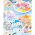 Fiveizero 100Pcs Luminous Mini Resin Animals Bulk - 20 Styles Glow In The Dark Plastic Tiny Animals Figures For Dollhouse, Fairy Garden, Aquarium, Party Favors & Diy Craft Decor