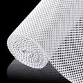 Shelf Liner For Kitchen Cabinet, Drawer Liners Non Slip Non Adhesive Thick Mat, Breathable Dresser Pantry Bathroom Protector, White, 12" X 120"