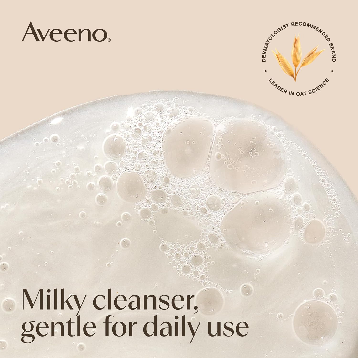 Aveeno Calm + Restore Nourishing Oat Cleanser, Daily Hydrating Facial Cleanser & Face Wash for Sensitive Skin, Non-Foaming, Hypoallergenic, Non-Comedogenic, Fragrance-Free, with Feverfew, 7.8 fl oz