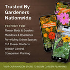 Eden Brothers All Perennial Wildflower Seed Mix For Planting, 1/4 Lb, 120,000+ Seeds Throw And Grow 19 Flower Varieties, Non-Gmo Covers To 1,000 Sq Ft, Attracts Pollinators, Spring Or Fall, Zones 3-10