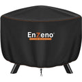 Enzeno Fire Pit Cover Round,37Inch Outdoor Round Firepit Cover,Waterproof Oxford Cloth Patio Fire Cover For Outdoor Fire Pit,Fits 34-36 Inch Gas Firepit/Bowl(37" Dia X 20" H)