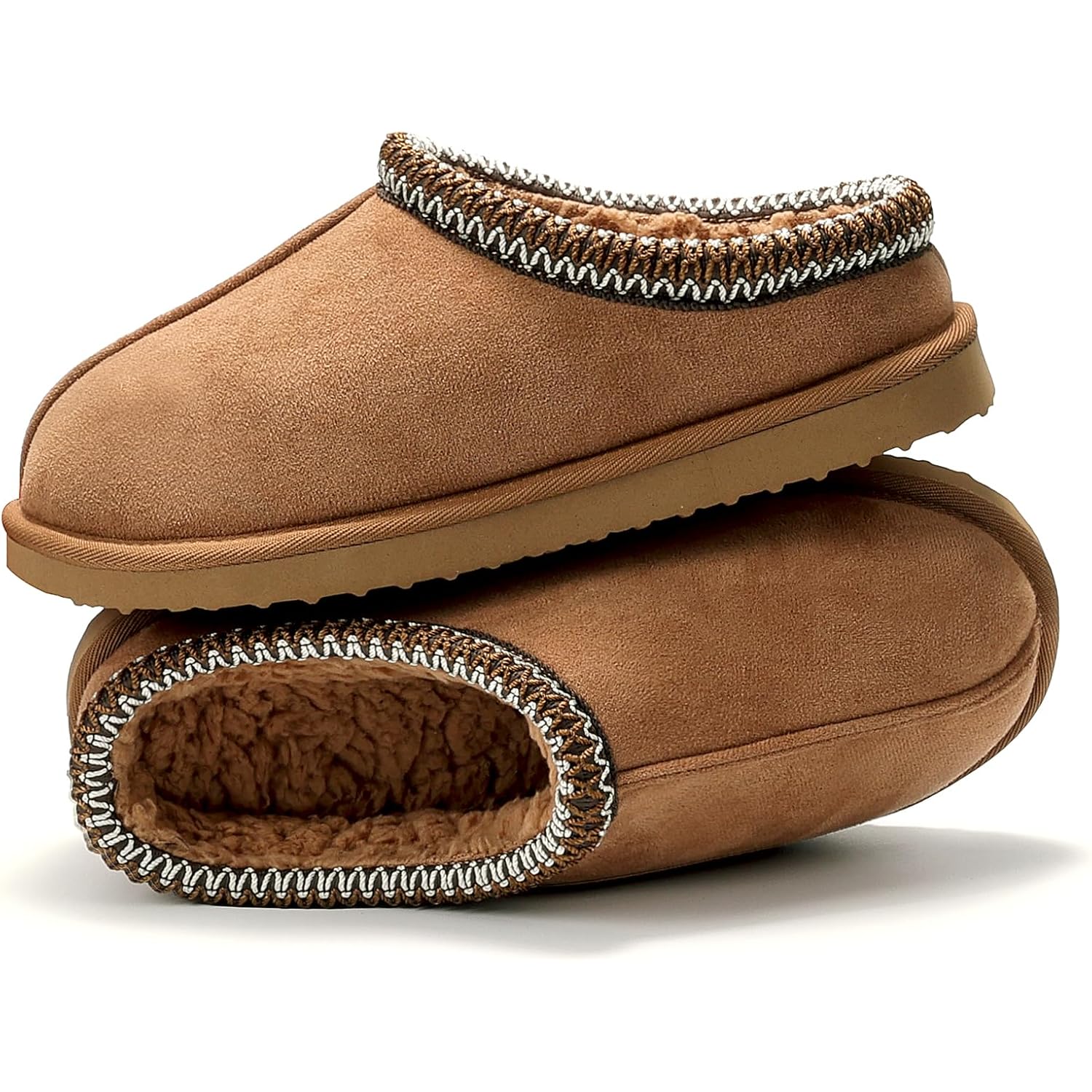 Women'S Slippers Fuzzy Cozy Short Ankle Shoes Indoor And Outdoor Mules Furry Warm House Slippers For Woman Cute Fluffy Clogs