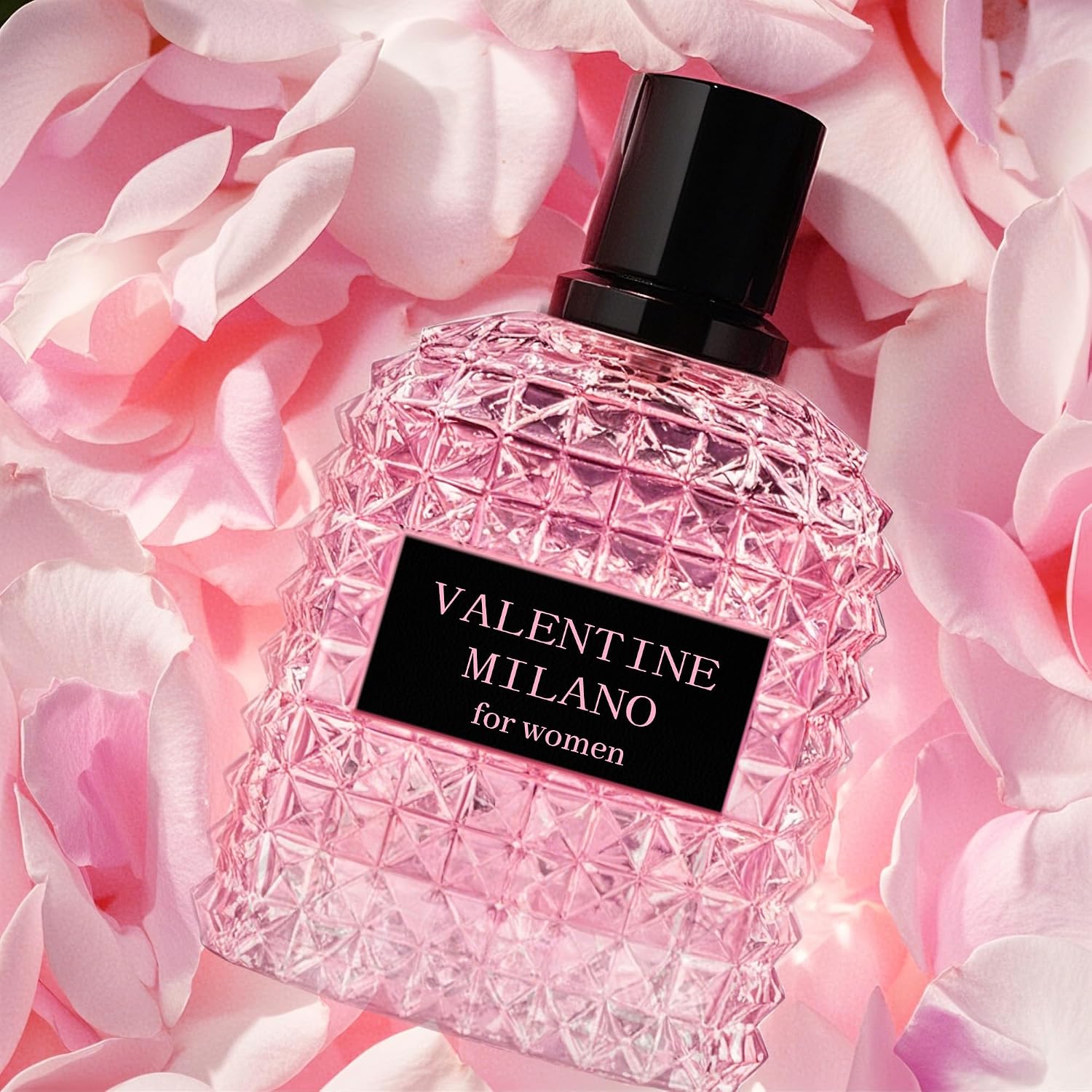 4Pcs Perfume Set For Women - Floral Fragrance Gift Set With Vanilla,Sweet Fruity, Eau De Parfume| 3.4 Fl Oz Each Women'S Cologne(Valentine Milano/Rose/Pink,Valuable,)