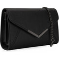 Dexmay Women Envelope Clutch Faux Saffiano Leather Evening Handbag Foldover Clutch Bag Formal Dressy Purse