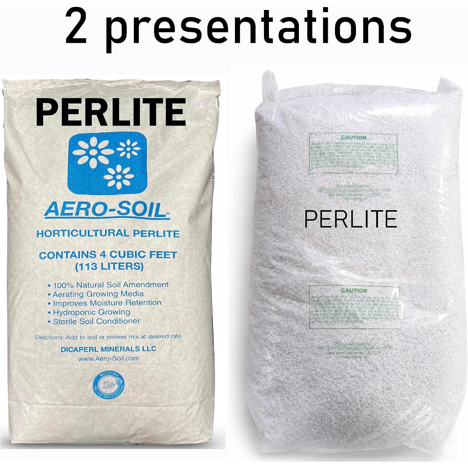 Aerosoil Perlite Premium Horticultural Grade Soil Additive Drainage And Growth - Coarse 4 Cubic Foot