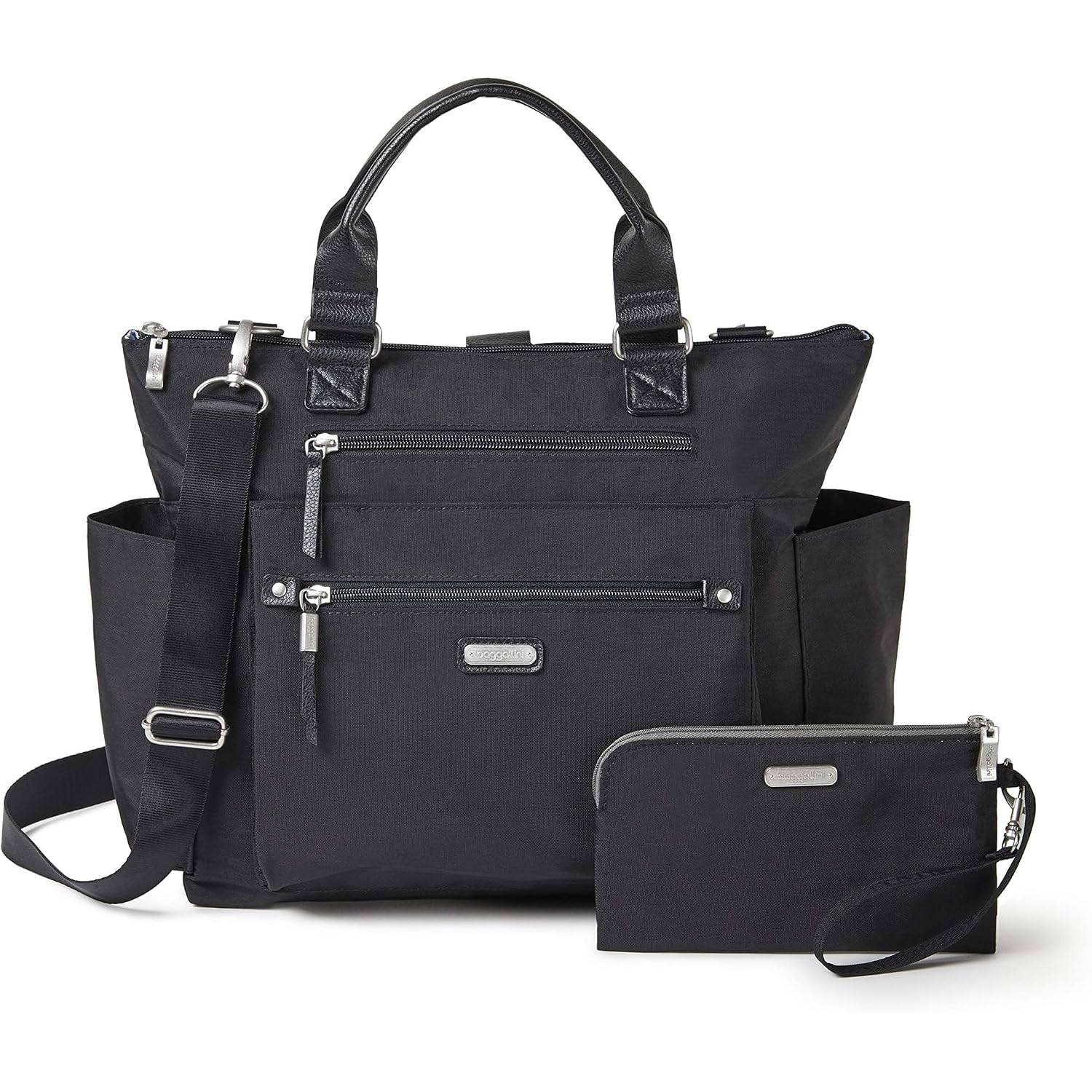 3-In-1 Convertible Backpack Tote Handbag - 15X12" Lightweight Travel Bag W/ Rfid Phone Wristlet