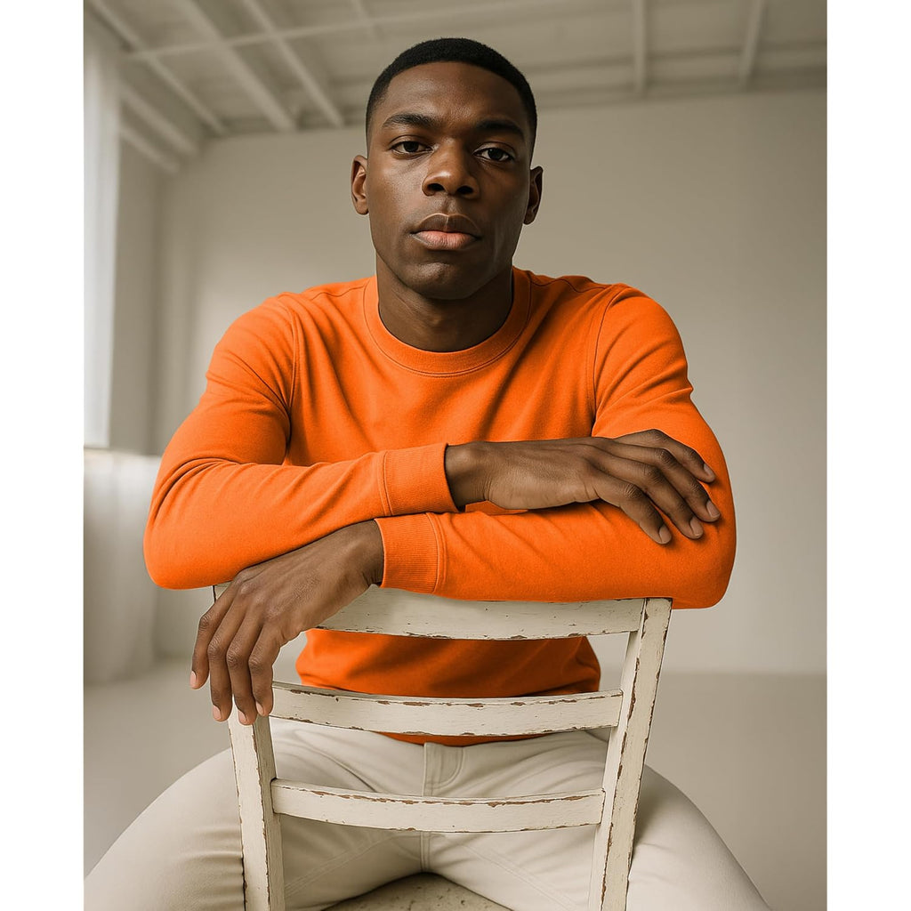Andrew Scott Long Sleeve T-Shirt Pack | Ultra Soft 100% Cotton Color Crew Neck Tees | Multi Packs & Colors