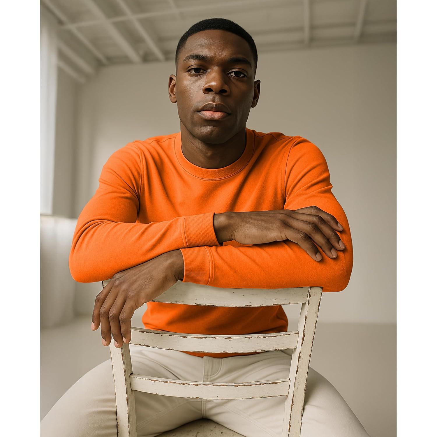 Andrew Scott Long Sleeve T-Shirt Pack | Ultra Soft 100% Cotton Color Crew Neck Tees | Multi Packs & Colors