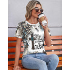 Kistore Womens Crew Neck Short Sleeve Tops Dressy Casual Blouses Summer Shirts S-3XL