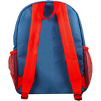 Spiderman Backpack For School Bundle W/ 16" Deluxe Bookbag For Boys | Large Durable Spider-Man School Bag W/ 4 Zip Pockets Plus Water Bottle, Stickers, More - Spider Man School Supplies