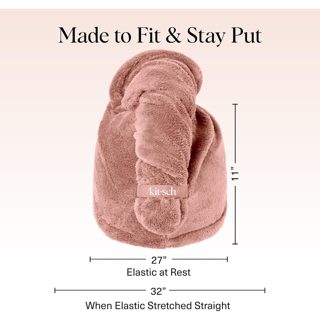 Kitsch Plush Microfiber Hair Towel Wrap For Women – Ultra Absorbent Microfiber Bath Towels For Wet, Curly, Long Or Short Hair – Anti-Frizz Hair Wrap, Great Hair Care Gifts For Women