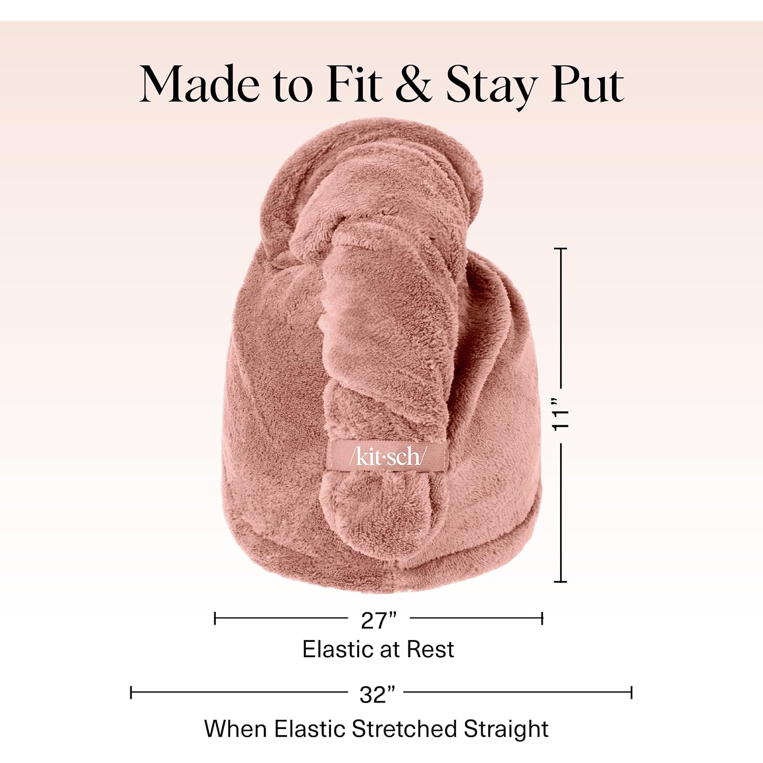Kitsch Plush Microfiber Hair Towel Wrap For Women – Ultra Absorbent Microfiber Bath Towels For Wet, Curly, Long Or Short Hair – Anti-Frizz Hair Wrap, Great Hair Care Gifts For Women