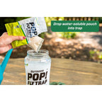 Rescue! Pop! Fly Trap – Large Reusable Fly Trap For Outdoor Use - 3 Pack