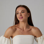 Dainty Pearl Pendant Necklaces for Women 14K Gold Plated Handmade Layered Pearl Chain Necklace Delicate Layered Pearl Necklace Everyday Jewelry Gift