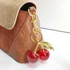 Cherry Keychain Bag Purse Charms Cute key chain accessories Car keyrings Handbag gifts for women Valentines Day Gifts