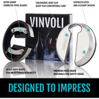 Vinvoli Wine Foil Cutter - Luxury Stainless Steel Wine Foil Cutter Tool - Foil Cutter For Wine Bottles - Wine Cutter Foil Opener Neck Label Remover - Wine Top Seal Cutter - Wine Bottle Foil Cutter
