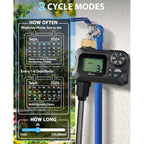 Automatic Misting Cooling System With Timer, 46Ft Misting Line | 10 Brass Nozzles, 3/4" Brass Adapter, For Patio Misting, Grenhouse Watering & Chicken Coop Cooling