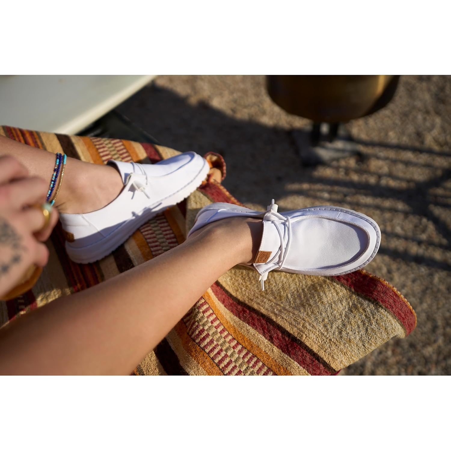 Heydude Women'S Wendy Stretch Canvas Slip On Shoes | Easy On Loafer