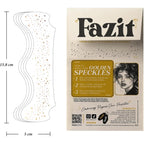 Fazit Gold Speckles - Glitter Freckle Makeup Patches - Shimmering Faux Freckles & Body Glitter - Waterproof, Long-Lasting Instant Glamour For Festivals & Parties - 6 Temporary Makeup Patches Per Pack