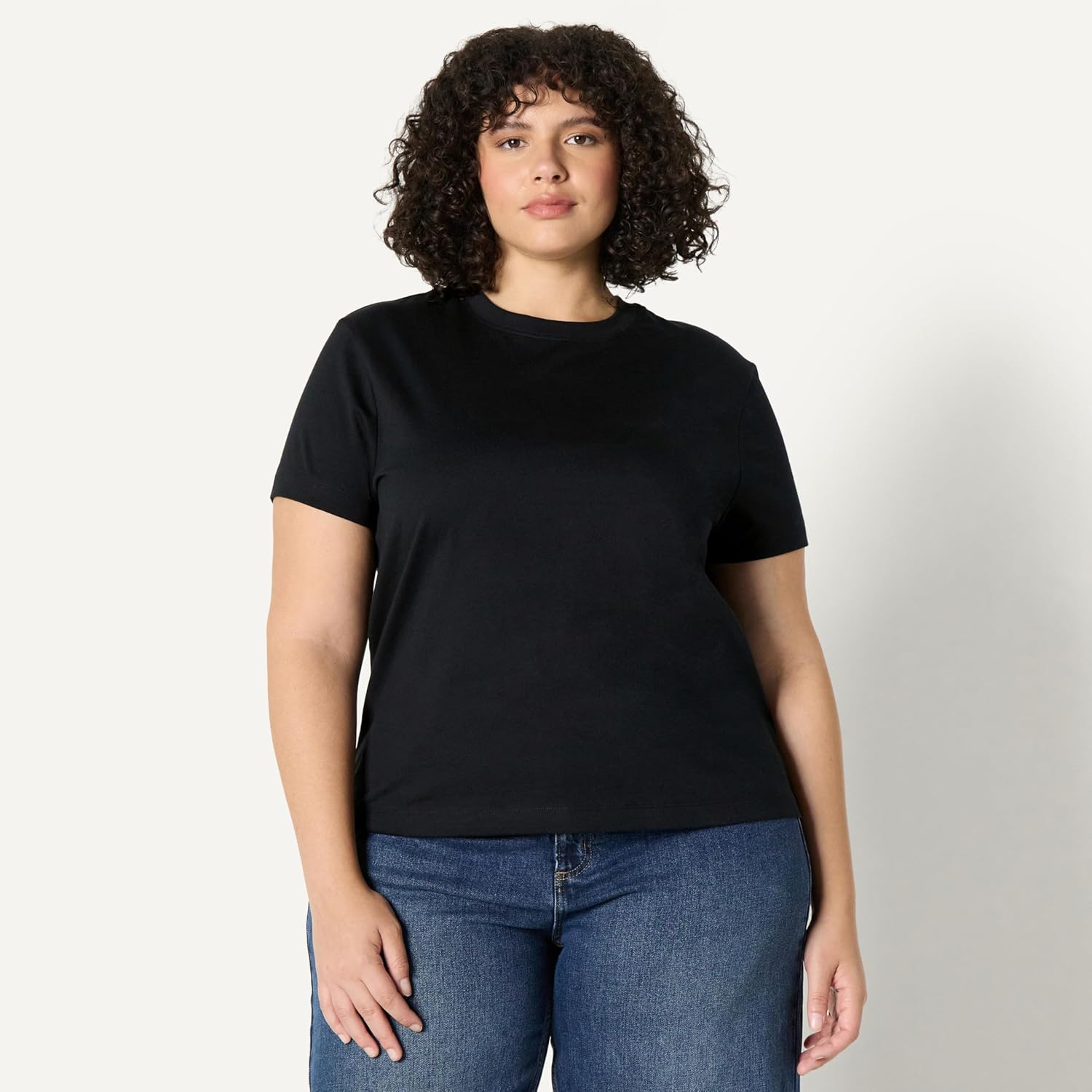 (Demi's Pick) Women's Relaxed-Fit Cotton Crewneck T-Shirt