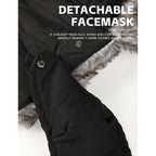 Buauty Fur Trapper Hat for Men Women Winter Windproof Soft Russian Ushanka Hats with Warm Ear Flaps & Removable Mask
