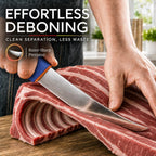 Dragon Riot 3 Pcs Butcher Knife Set, Stainless Steel Boning & Carving Knives, Sharp Kitchen Cutlery For Meat Cutting Trimming, Perfect For Home Kitchen, Outdoor Camping Bbq & Holiday Gift