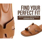 Project Cloud 100% Genuine Leather Sandals For Women 2026 - Fashion Flat Womens Sandals With Memory Foam Insole Slides Sandals Women Footwear - Mules Women'S Sandals (Jannel)