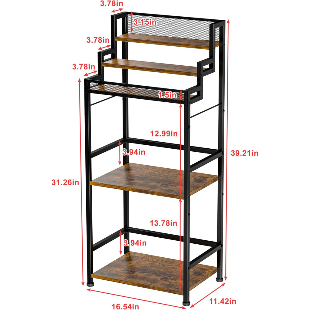 5-Tier Trapezoidal Liquor Cabinet Bar For Home, Stepped Wine Rack Freestanding Floor, Corner Syrup & Whiskey Stand, Large-Capacity Alcohol Bottle Storage Display Shelf Living Room, Patent Pending