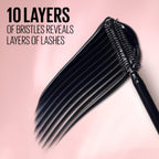 Maybelline Lash Sensational Washable Mascara, Lengthening And Volumizing For A Full Fan Effect, Brownish Black, 1 Count