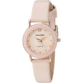 Armitron Women's 75/2447 Diamond-Accented Leather Strap Watch