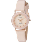 Armitron Women's 75/2447 Diamond-Accented Leather Strap Watch
