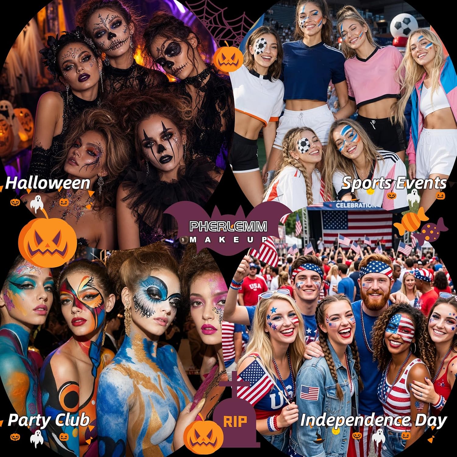 Pink Face Paint Stick Waterproof Eye Black Smooth Smudgeproof Body Paint High Pigment For Sports Events Halloween Sfx Makeup Unicorn Princess Fairy Sweet Fantasy And Soft Character Looks