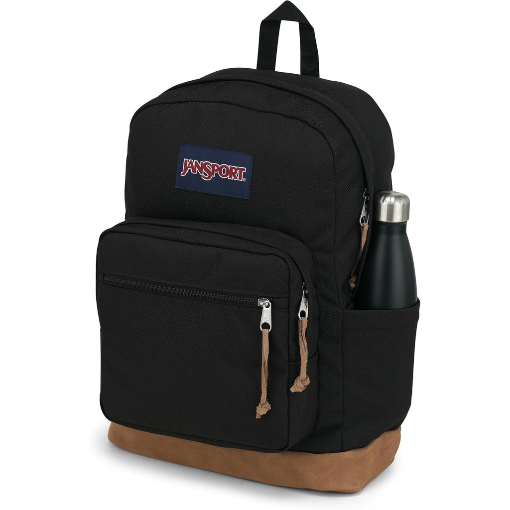 Jansport Right Pack Backpack - Durable Daypack With Padded 15" Laptop Sleeve, Spacious Main Compartment & Integrated Water Bottle Pocket - Black