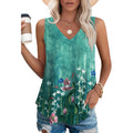 OFEEFAN Womens Tank Tops V Neck Sleeveless Flowy Loose Fit Basic Casual Summer Tops