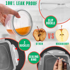 Rockberry 50 Pcs Large Food Storage Containers With Lids Airtight-85 Oz To Small Containers-Total 526Oz Stackable Kitchen Set -Bpa Free Leak Proof Containers- Freezer Microwave Safe