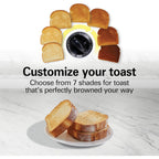 Hamilton Beach 2-In-1 Countertop Toaster Oven & Long Slot 2 Slice Toaster | Versatile Toasting & Baking | Auto Shut Off | Shade Selector & Temperature Control |Compact Retro Design | Black | 22725