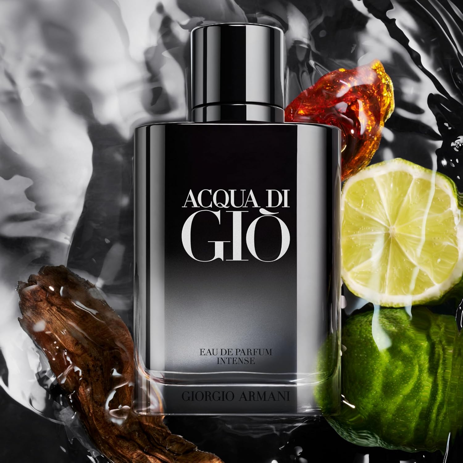 Armani Beauty - Acqua di Giò - Eau de Parfum Intense - Cologne for Men - Woody Fruity Fresh Men’s Fragrance - With Bergamot, Acquatic Accord, Woody & Ambery Notes