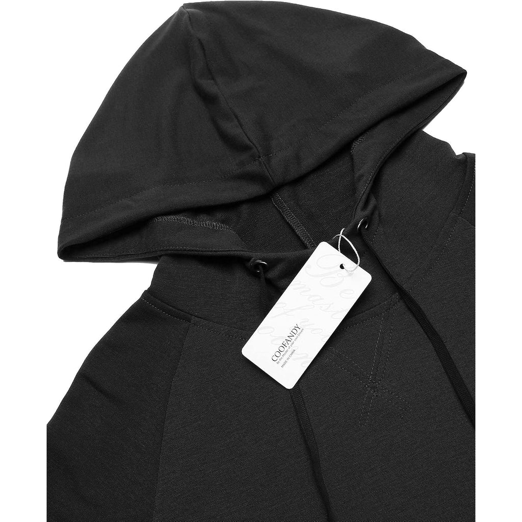 Coofandy Men'S Short Sleeve Hoodie Workout Gym Sweatshirt Muscle Fit Fashion Athletic Hoodies Pullover Cotton Hooded T-Shirts