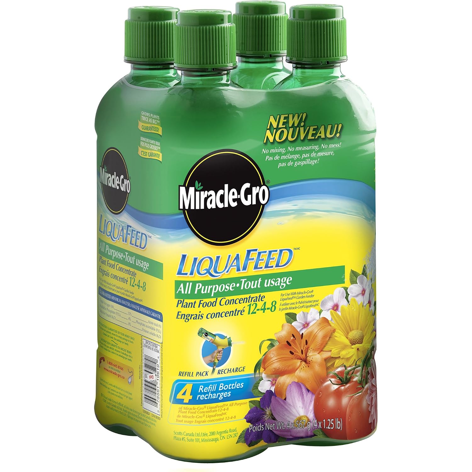 4 Pack Liquafeed Refills All Purpose Fertilizer