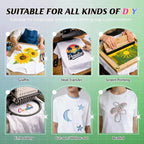 Joyclub 10 Pcs Blank T-Shirts For Adults Unisex White Polyester Shirts Sublimation Crew Neck Short Sleeve Team Uniforms
