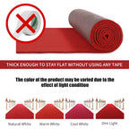 HOMBYS 450 GSM Extra Thick 3x10 ft Red Carpet Runner for Partys & Events, Heavy-Duty Felt Aisle Runway Rug for Steps, Prom Proposal & Wedding Ceremony Decorations, Hollywood Oscars for VIP Awards
