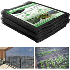 Strong Pp Nanocomposite Mosquito Net Garden Netting - 10 X 20Ft Clear View Bird Insect Pest Mesh Barrier Screen For Patio, Balcony, Porch, Outdoor Raised Beds Protection (Black)