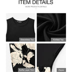 Btfbm Summer Dresses For Women 2026 Casual Spring Floral Sleeveless Ruffle Boho Cocktail Wedding Guest Party Midi Dress