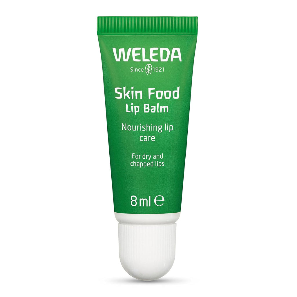 Weleda Skin Food Lip Butter, 0.27 Ounce, Plant Rich Moisturizing Lip Care With Sunflower Seed Oil, Chamomile And Calendula