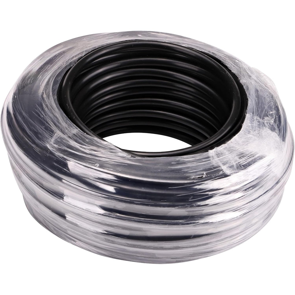 Raindrip 016010T 1/4-Inch Drip Irrigation Supply Tubing, 100-Foot., For Drip Irrigation, Drip Emitters, Irrigation Parts, Systems, Black Polyethylene