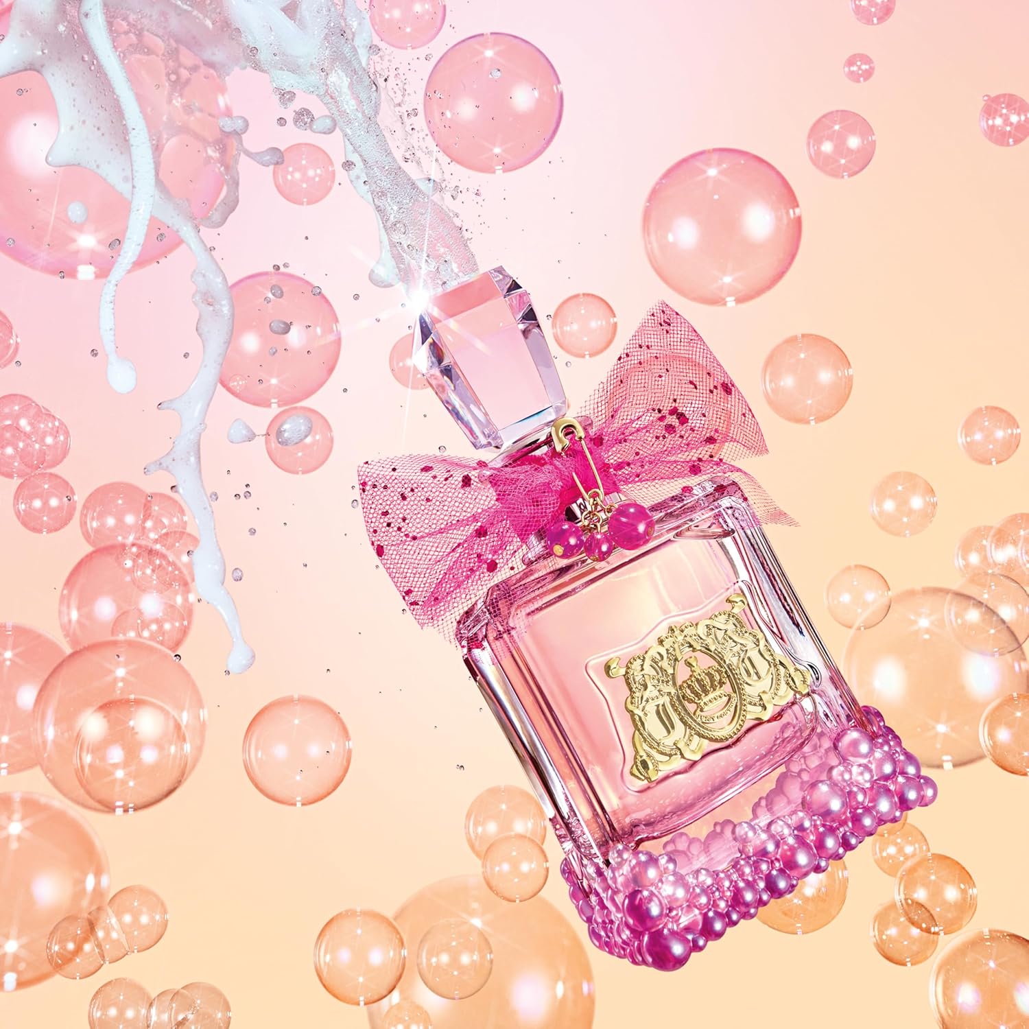 Juicy Couture Viva La Juicy Le Bubbly Eau De Parfum, Luxury Women's Perfume with Notes of Champagne Inspired Pink Berries, Gardenia, Jasmine & Amber - Fruity & Sweet, EDP Spray