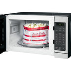 Ge Countertop Microwave, 700 Watt 0.7 Cu. Ft., Stainless Steel, Gcst07N1Wss | 4 Convenience Cook Settings, One-Touch Controls, Child Lock Technology, Glass Turntable, For Kitchen, Dorm, Office, Apartment