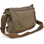 Gootium Canvas Messenger Bag - Vintage Cross Body Shoulder Satchel